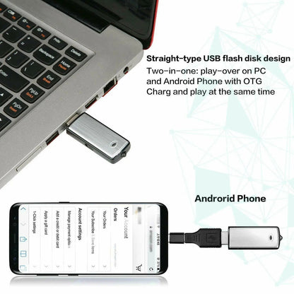 Stealth Audio Safe | 2-in-1 USB Hidden Recorder & Flash Drive 🔒🚗