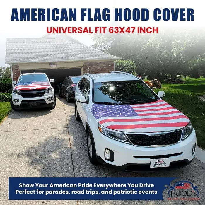🎉Father's Day Hot Sale 49% OFF🔥American Car Hood Flag🦅[Buy 2 Free Shipping]
