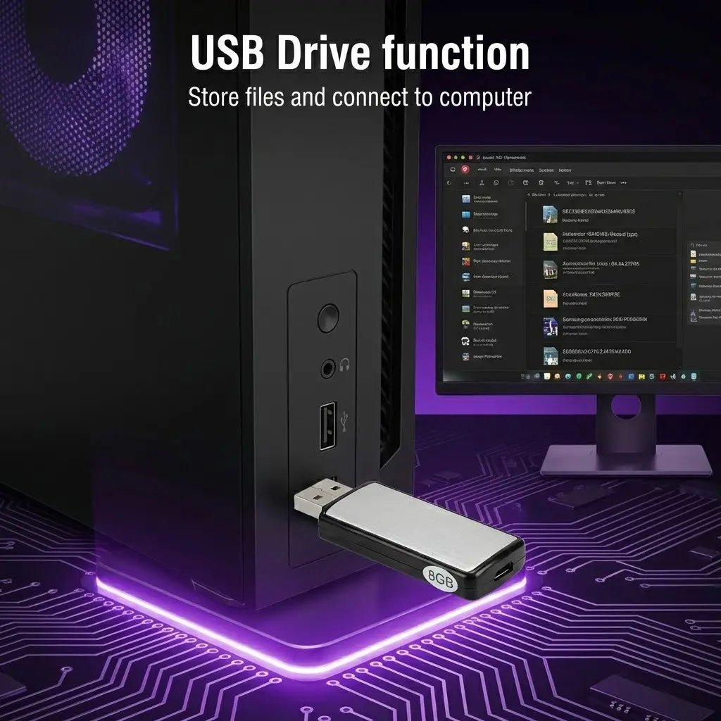 Stealth Audio Safe | 2-in-1 USB Hidden Recorder & Flash Drive 🔒🚗