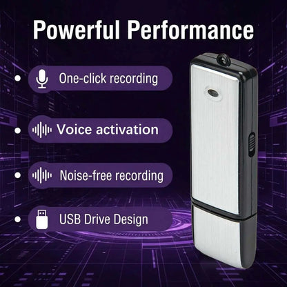 Stealth Audio Safe | 2-in-1 USB Hidden Recorder & Flash Drive 🔒🚗