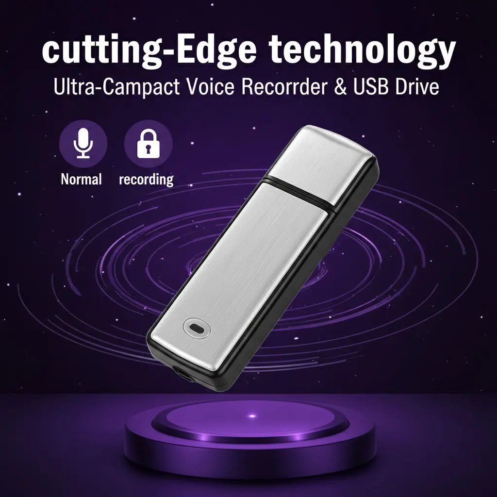 Stealth Audio Safe | 2-in-1 USB Hidden Recorder & Flash Drive 🔒🚗